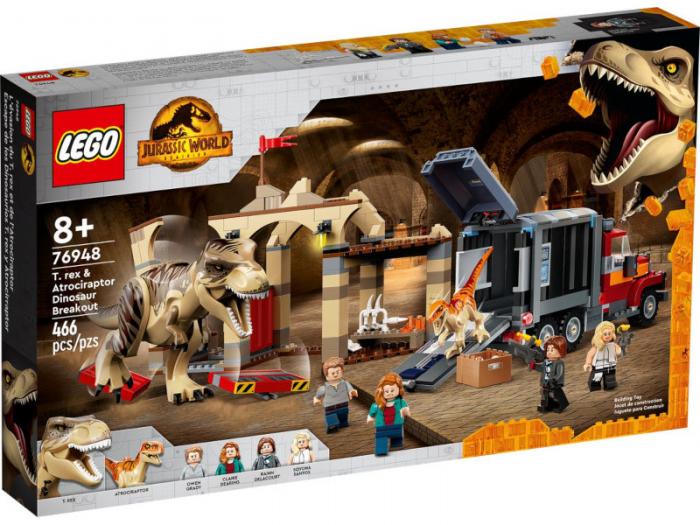 Lego Jurassic World Побег атроцираптора и тираннозавра 466 дет. 76948