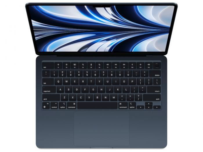 Ноутбук APPLE MacBook Air 13 (2022) (Английская раскладка клавиатуры) Midnight (Apple M2/8192Mb/256Gb SSD/Wi-Fi/Bluetooth/Cam/13.6/2560x1664/Mac OS)