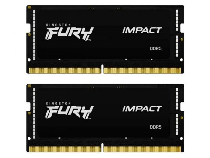 Модуль памяти Kingston Fury DDR5 SO-DIMM PC5-38400 CL38 - 32Gb KIT (2x16Gb) KF548S38IBK2-32