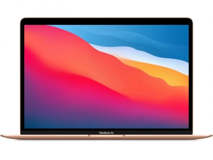 Ноутбук APPLE MacBook Air 13 (2020) (Русская / Английская раскладка клавиатуры) Gold (Apple M1/8192Mb/256Gb SSD/Wi-Fi/Bluetooth/Cam/13.3/2560x1600/Mac OS)