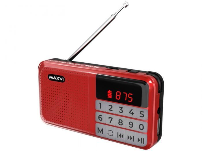 Радиоприемник Maxvi PR-02 Red