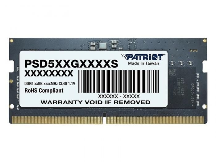 Модуль памяти Patriot Memory Signature Line DDR5 SO-DIMM 4800Mhz PC5-38400 8Gb PSD58G480041S