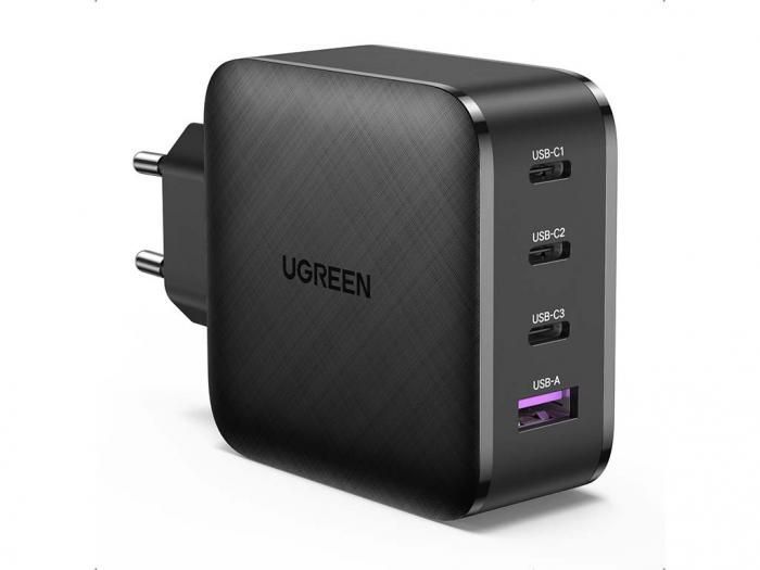 Зарядное устройство Ugreen USB A + 3xUSB-C 65W GaN 70774