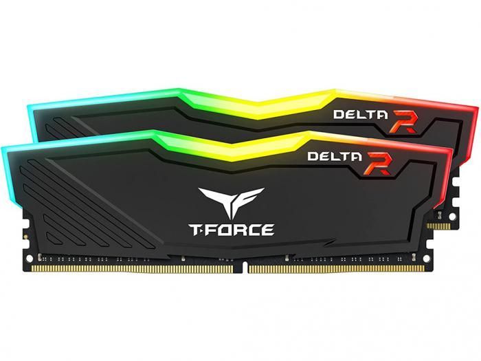 Модуль памяти Team Group T-Force Delta RGB  DDR4 DIMM 3200MHz PC4-25600 CL16 - 32Gb Kit (2x16Gb) TF3D432G3200HC16FDC01