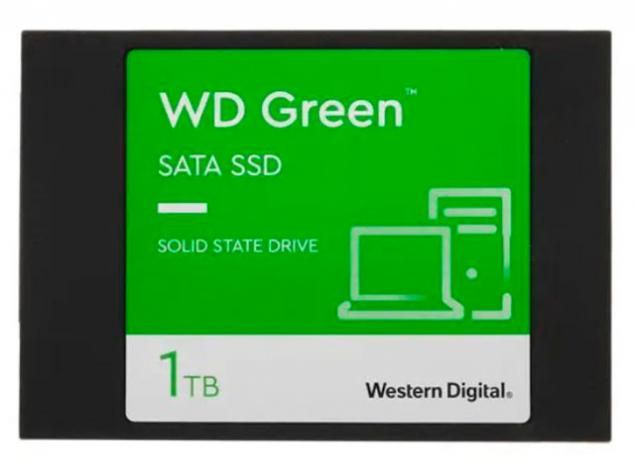 Твердотельный накопитель Western Digital Green SSD SATA2.5 1Tb SLC WDS100T3G0A