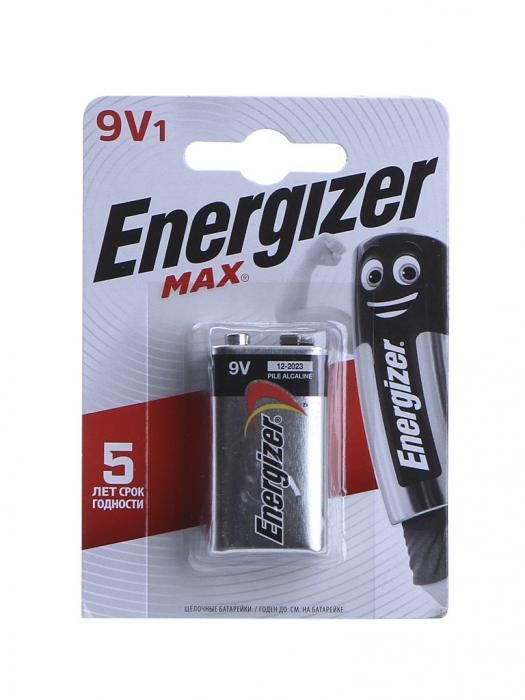 Батарейка Крона - Energizer Max 522/9V 1.5V (1шт) E301531801 / 26047