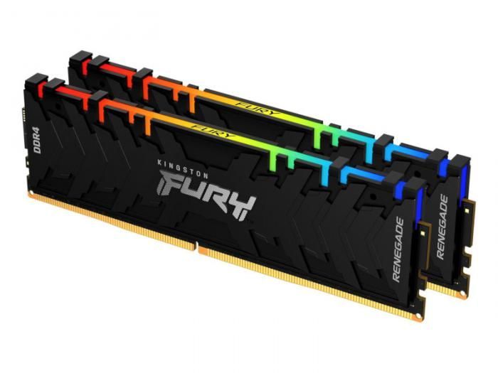 Модуль памяти Kingston Fury Renegade RGB DDR4 DIMM 3200MHz PC-25600 CL16 - 32Gb Kit (2x16Gb)  KF432C16RB1AK2/32