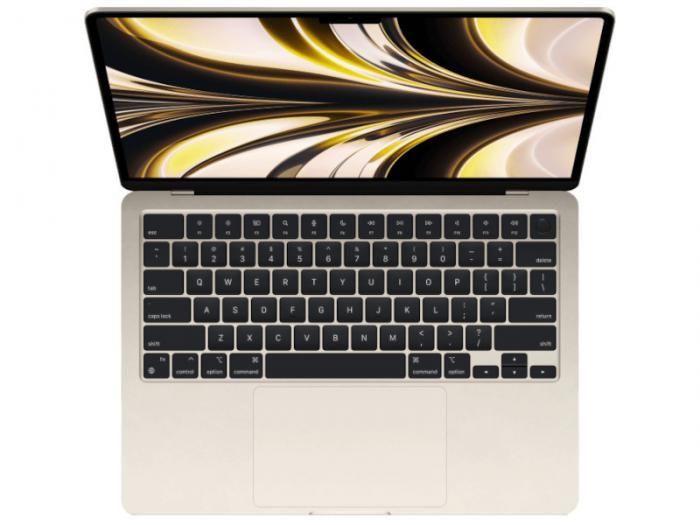 Ноутбук APPLE MacBook Air 13 (2022) (Английская раскладка клавиатуры) Starlight (Apple M2/8192Mb/256Gb SSD/Wi-Fi/Bluetooth/Cam/13.6/2560x1664/Mac OS)