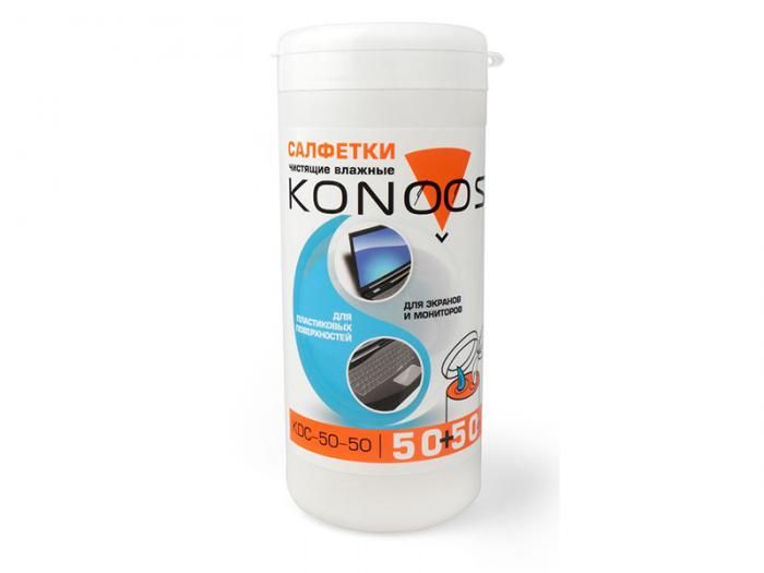Салфетки для экранов Konoos KDC-50-50 100 шт