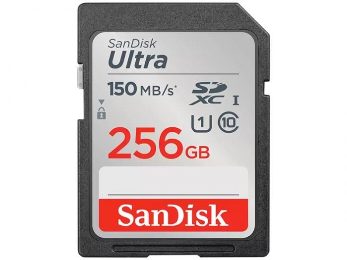 Карта памяти 256Gb - SanDisk Secure Digital XC Class 10 UHS-I Ultra SDSDUNC-256G-GN6IN (Оригинальная!)