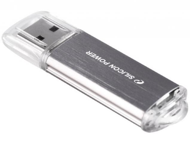 USB Flash Drive 8Gb - Silicon Power Ultima II I-Series Silver SP008GBUF2M01V1S