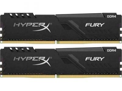 Модуль памяти Kingston Fury Black DDR4 DIMM 3733Mhz PC29800 CL19 - 16Gb Kit (2x8Gb) KF437C19BBK2/16
