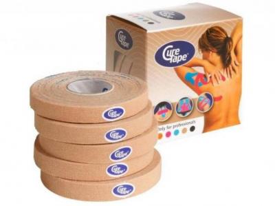 Кинезио-тейп CureTape 1cm x 5m 5шт Neutral 160929