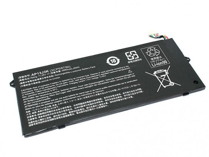 Аккумулятор Vbparts (схожий с AP13J4K) для Acer Chromebook 11 C732 11.25V 3920mAh 080791